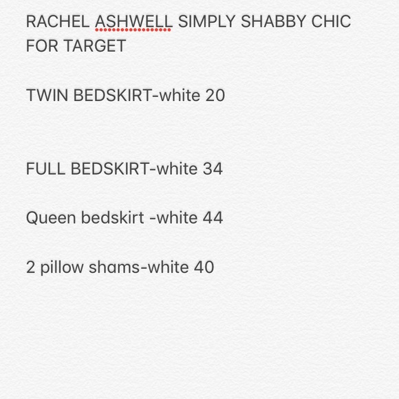 Rachel ashwell shabby chic bedskirts now sold out - Picture 1 of 4